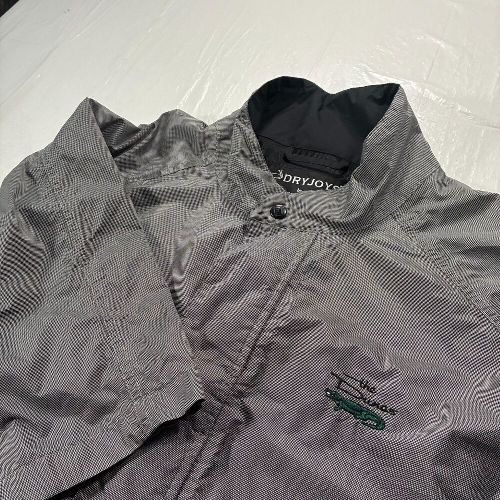 Footjoy Dryjoys Pullover Mens L Gray Windbreaker 1/2 Zip Golf Outdoor Rain